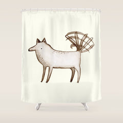 "I'm So Happy" - Dog Shower Curtain