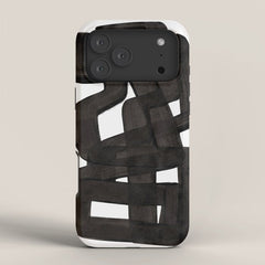 Boulder' Mid Century Modern Fun Abstract Shapes iPhone Case