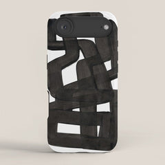 Boulder' Mid Century Modern Fun Abstract Shapes iPhone Case