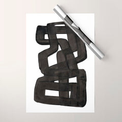 Boulder' Mid Century Modern Fun Abstract Shapes Wrapping Paper