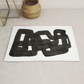 Boulder' Mid Century Modern Fun Abstract Shapes Rug