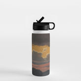 "Cloud Study over Landscape" by Knud Baade, 1838 Water Bottle