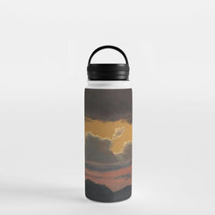"Cloud Study over Landscape" by Knud Baade, 1838 Water Bottle