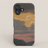 "Cloud Study over Landscape" by Knud Baade, 1838 iPhone Case