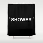 " Art " (Negative) Shower Curtain