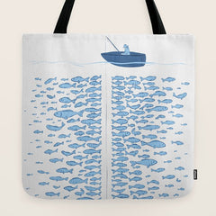 217 Finicky Fish (plenty of fish in the sea) Tote Bag