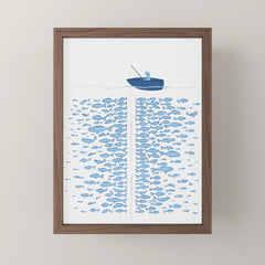217 Finicky Fish (plenty of fish in the sea) Mini Art Print