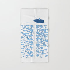217 Finicky Fish (plenty of fish in the sea) Bath Towel