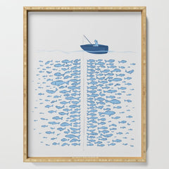 217 Finicky Fish (plenty of fish in the sea) Serving Tray