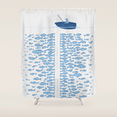 217 Finicky Fish (plenty of fish in the sea) Shower Curtain