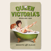 "Queen Victoria's English Gin" Cool Vintage Pinup Girl Alcohol Ad Wall Art Cutting Board