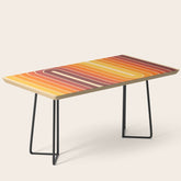 70s Retro Vintage Style Geometric Design 371 Autumn Coffee Table