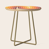70s Retro Vintage Style Geometric Design 371 Autumn Side Table
