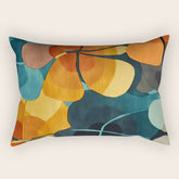 A Floral Palette of Colorful Petals Rectangular Pillow