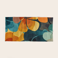 A Floral Palette of Colorful Petals Bath Towel