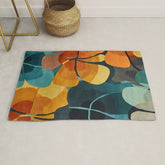 A Floral Palette of Colorful Petals Rug