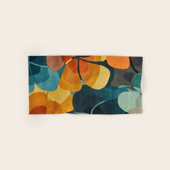 A Floral Palette of Colorful Petals Bath Towel