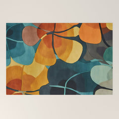 A Floral Palette of Colorful Petals Welcome Mat