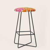 70's Florals Stool