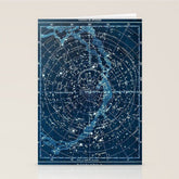 1900 Star Constellation Map - Chart Vintage Poster Stationery Card