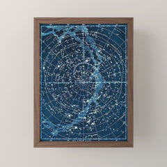 1900 Star Constellation Map - Chart Vintage Poster Mini Art Print