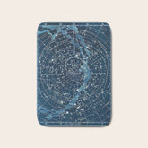 1900 Star Constellation Map - Chart Vintage Poster Bath Mat