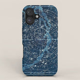 1900 Star Constellation Map - Chart Vintage Poster iPhone Case
