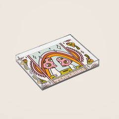 14. Temperance Tarot Mushroom Acrylic Tray