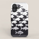 "Sky and Water I" by M.C. Escher iPhone Case