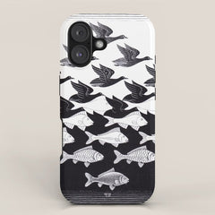 "Sky and Water I" by M.C. Escher iPhone Case