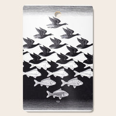 "Sky and Water I" by M.C. Escher Cutting Board