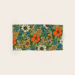 70s Plate Bath Towel