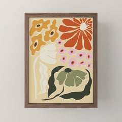 70s tropical fun flower Mini Art Print