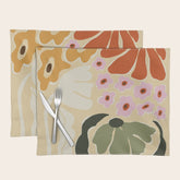 70s tropical fun flower Placemat