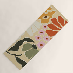 70s tropical fun flower Yoga Mat