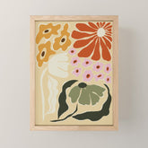 70s tropical fun flower Mini Art Print