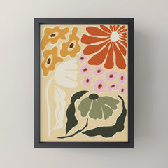 70s tropical fun flower Mini Art Print