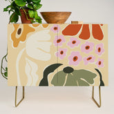 70s tropical fun flower Credenza
