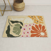 70s tropical fun flower Rug