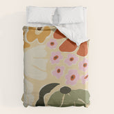 70s tropical fun flower Duvet Cover