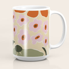 70s tropical fun flower Coffee Mug