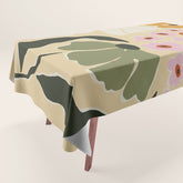 70s tropical fun flower Tablecloth