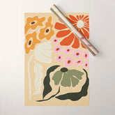 70s tropical fun flower Wrapping Paper