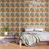 70s tropical fun flower Wallpaper
