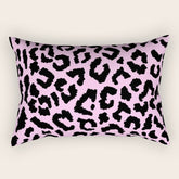 2000s leopard-black on palest pink Rectangular Pillow