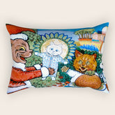 Christmas Gift' Louis Wain Vintage Cat Rectangular Pillow