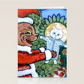 Christmas Gift' Louis Wain Vintage Cat Stationery Card