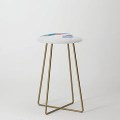 1954 FRENCH RIVIERA Travel Poster Stool