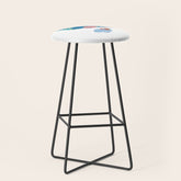 1954 FRENCH RIVIERA Travel Poster Stool