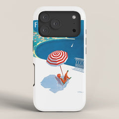 1954 FRENCH RIVIERA Travel Poster iPhone Case